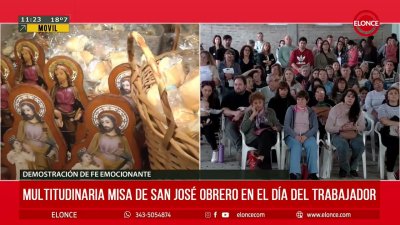 Misa en honor a San Jos&eacute; Obrero une a los trabajadores en su d&iacute;a